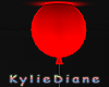 Balloon Lamp ON neon red