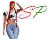 (SP) Hat Hair Braids Red