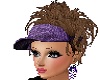Casual hair w purple hat