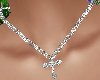 white cross necklace