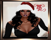 Santa Hat Black Shine HR
