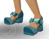 Turquoise Doll Shoes