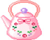Cute Pink Teapot Sticker