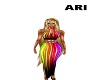 rainbow blk>gown