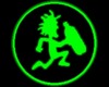 green juggalo couch