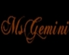 Nameplate for MsGemini