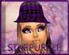 plaid purple hat