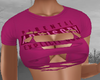 Cut Out Pink Tee
