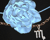 $ chain + rose blue