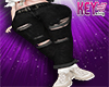 K* Ripped Grunge Black