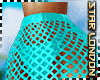 Fishnet Skirt Blue