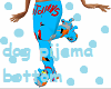 Dog pijama bottom blue
