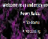 Purple room rules