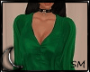 + Satin Blouse Green +