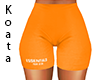 E. Orange Biker Shorts