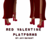 Red Valentine Platforms