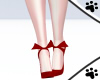 .M. Red Clas Bow Heels