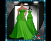*D* Long Green Dress