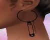 Kl Black Pin Earring