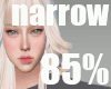 85% narrow Head Scale