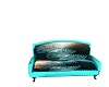 Teal Flip me Lover couch