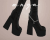BLK | Leather Tall Boots