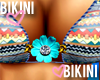 Teal Bikini Flower