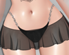 A| Black sexy skirt