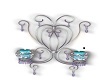 walllights ornate silver