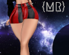 {MR} Red and Black Skirt