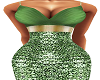 Green Adara Gown Slim
