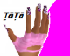 leopard pink gloves