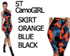 ST CamoGIRL SKIRT ORANGE