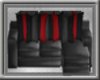 Red Grey Black Couch