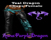 Teal Dragon Chaps-Female