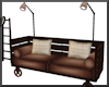 Rustic Couch & Lamps
