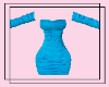 Blue Ruched Dress