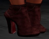 Red Velvet Mini Boots