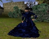 long blue velvet dress 2