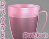 Coffee Cup Glass Pink