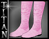 TT*Light Pink Suede Boot
