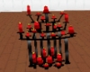red candle display