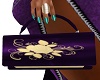 PURPLE LEATHER CLUTCH