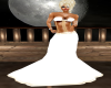 Gold Trim Evening Dress