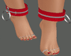 CHARLIE RED ANKLE CUFFS