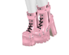 Pink Foil Boots