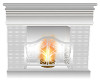 white pvc fireplace