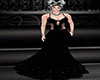 black gothic gala dress