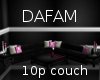 DAFAM 10p Couch