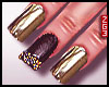 2G3. Gold & Caviar Nails